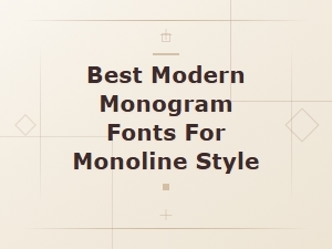 Best Modern Monogram Fonts for Monoline Style | Top Picks 2024
