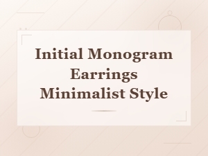 Minimalist Initial Monogram Earrings – Personalized Monogram Jewelry